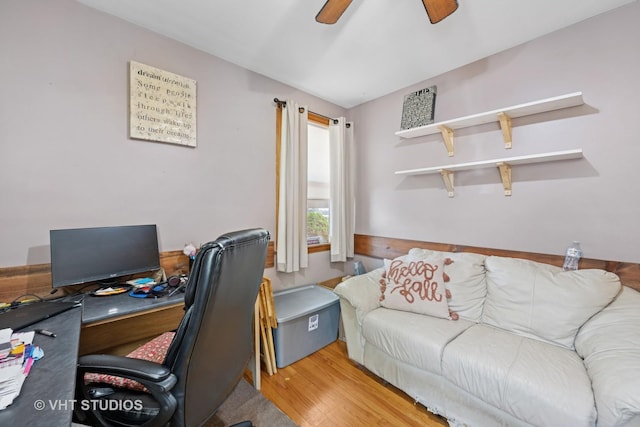 463 N Elm St, Hillside, IL 60162 - office with wood finished floors and ceiling fan