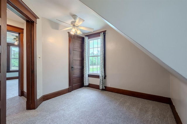 15313 Furrow Rd, Pekin, IL 61554 - additional living space with carpet and a ceiling fan