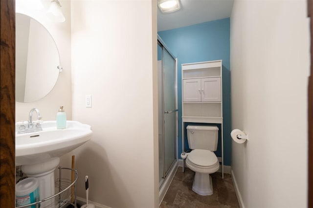15313 Furrow Rd, Pekin, IL 61554 - bathroom with toilet and a stall shower