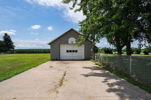 15313 Furrow Rd, Pekin, IL 61554 - detached garage featuring concrete driveway