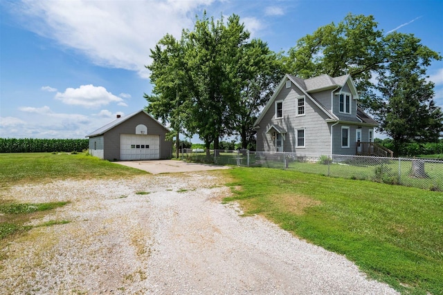 15313 Furrow Rd, Pekin, IL 61554 - view of property exterior with a garage and an outdoor structure