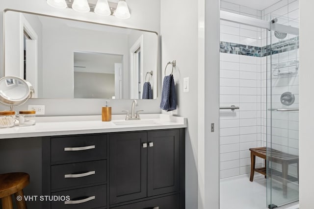 436 Shoreline Rd, Lake Barrington, IL 60010 - full bath with vanity and a shower stall