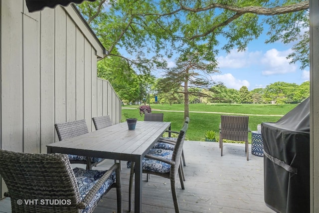 436 Shoreline Rd, Lake Barrington, IL 60010 - view of patio / terrace featuring a deck and outdoor dining space