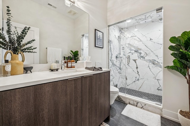 1423 W Huron St Unit 1, Chicago, IL 60642 - bathroom with a marble finish shower and vanity