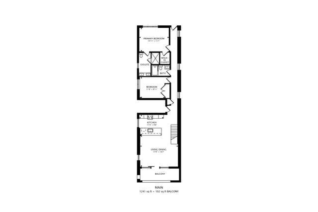 1423 W Huron St Unit 1, Chicago, IL 60642 - view of room layout