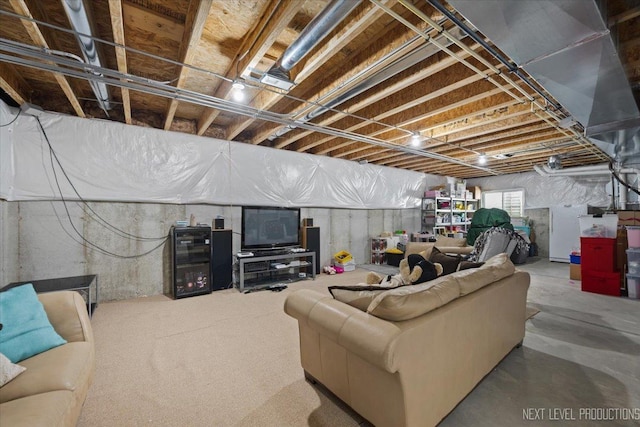 2267 Lundquist Dr, Aurora, IL 60503 - living room featuring concrete flooring