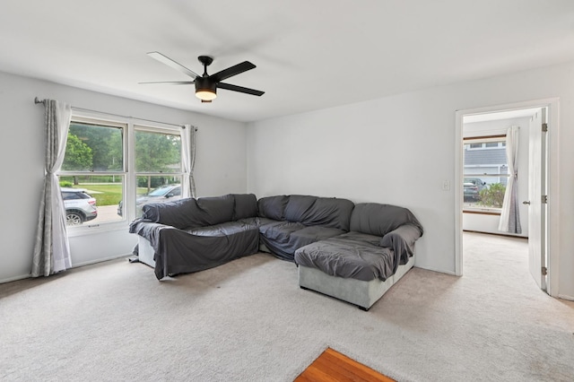 226 Nantucket Hbr Unit 226, Schaumburg, IL 60193 - carpeted living room featuring ceiling fan