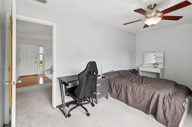 226 Nantucket Hbr Unit 226, Schaumburg, IL 60193 - bedroom featuring carpet floors, an office area, and ceiling fan