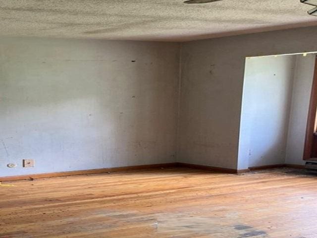 118 National Ave, Danville, IL 61832 - unfurnished room with light wood-style floors and a textured ceiling