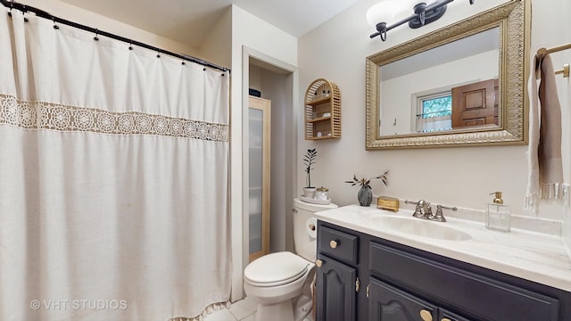11649 S Walnut Ridge Dr, Palos Park, IL 60464 - full bath featuring vanity, a shower with shower curtain, and tile patterned flooring