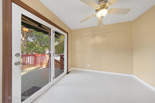2140 Baker St, Aurora, IL 60506 - unfurnished sunroom with ceiling fan