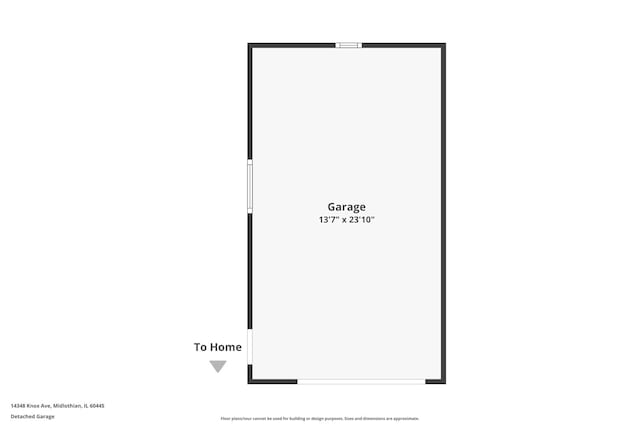 14348 Knox Ave, Midlothian, IL 60445 - view of floor plan / room layout