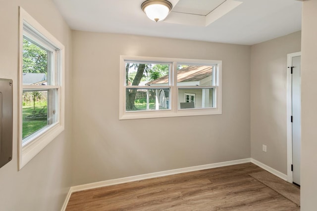 14348 Knox Ave, Midlothian, IL 60445 - unfurnished room with wood finished floors and baseboards
