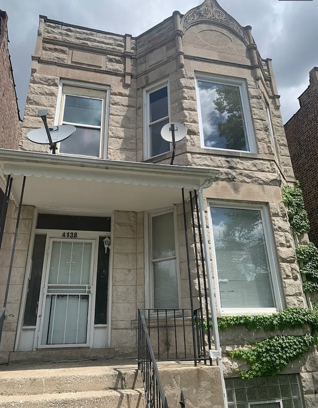 4138 W Adams St, Chicago, IL 60624 - view of front of home with stone siding