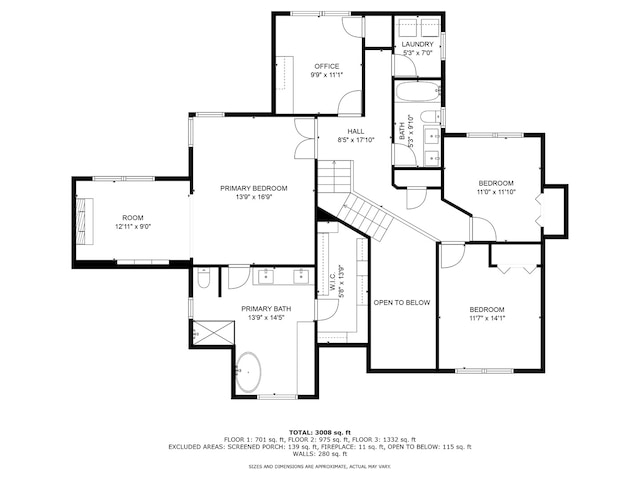 2913 Fox Creek Rd, Bloomington, IL 61705 - view of floor plan / room layout