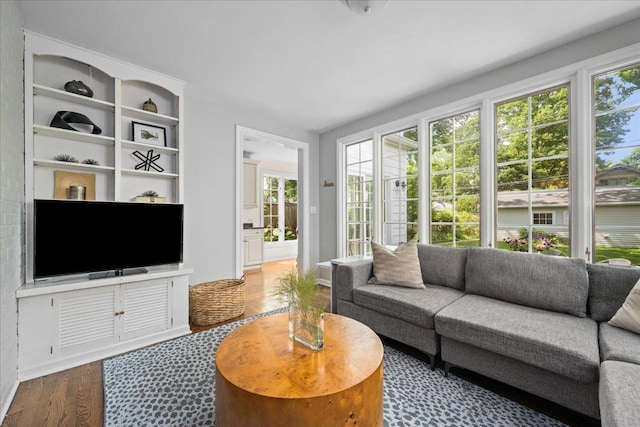 1726 Walnut Ave, Wilmette, IL 60091 - living room featuring plenty of natural light and wood finished floors
