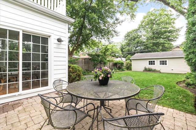 1726 Walnut Ave, Wilmette, IL 60091 - view of patio featuring outdoor dining space