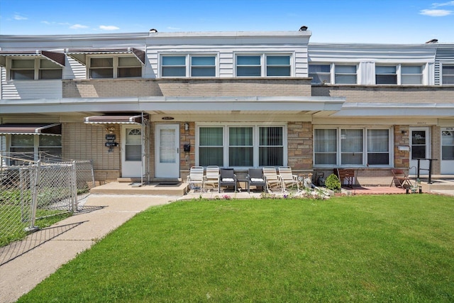 8827 N Washington St Unit B, Niles, IL 60714 - townhome / multi-family property with brick siding and stone siding