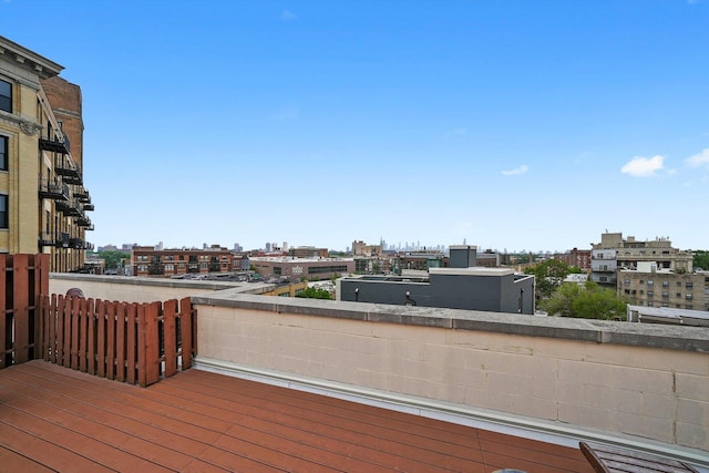 1645 W School St Unit 318, Chicago, IL 60657 - wooden terrace featuring a view of city