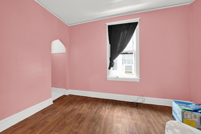 5322 W 22nd Pl, Cicero, IL 60804 - unfurnished room with wood finished floors and ornamental molding
