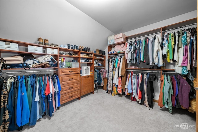 4211 Legend Ct, Naperville, IL 60564 - walk in closet with light carpet and lofted ceiling