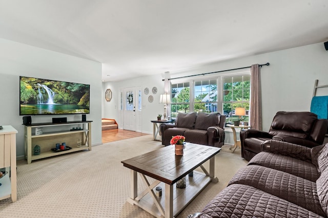 1120 Bennington Dr, Crystal Lake, IL 60014 - living room featuring carpet floors and baseboards
