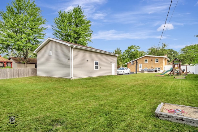 7027 174th Pl, Tinley Park, IL 60477 - view of yard featuring a playground