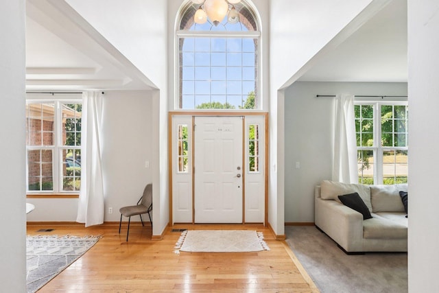 1271 Mcdole Dr, Sugar Grove, IL 60554 - entryway with light wood finished floors and baseboards