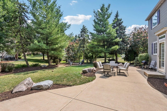 1271 Mcdole Dr, Sugar Grove, IL 60554 - view of patio / terrace featuring an outdoor fire pit