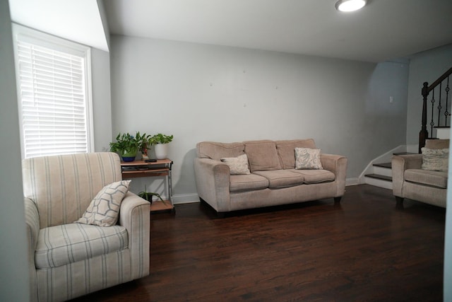 3321 W 71st St, Chicago, IL 60629 - living area featuring stairs and wood finished floors