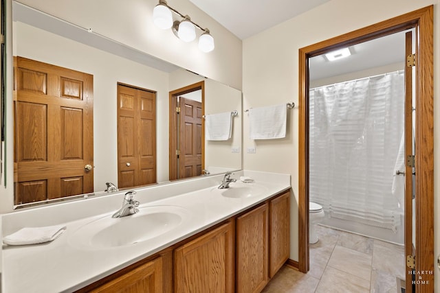 365 Oakmont Dr, Cary, IL 60013 - bathroom with double vanity and shower / bath combo