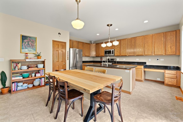 365 Oakmont Dr, Cary, IL 60013 - dining room featuring light tile patterned floors and recessed lighting