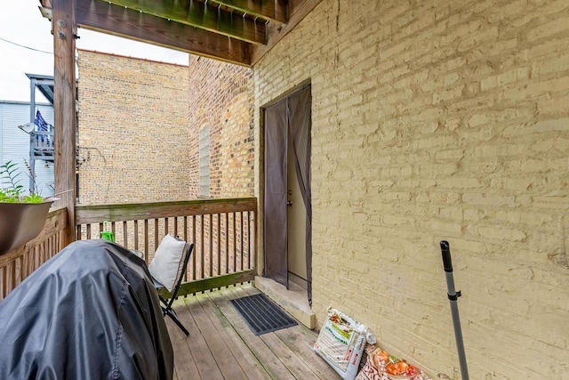 2716 N Kedzie Ave Unit 2, Chicago, IL 60647 - wooden terrace featuring area for grilling