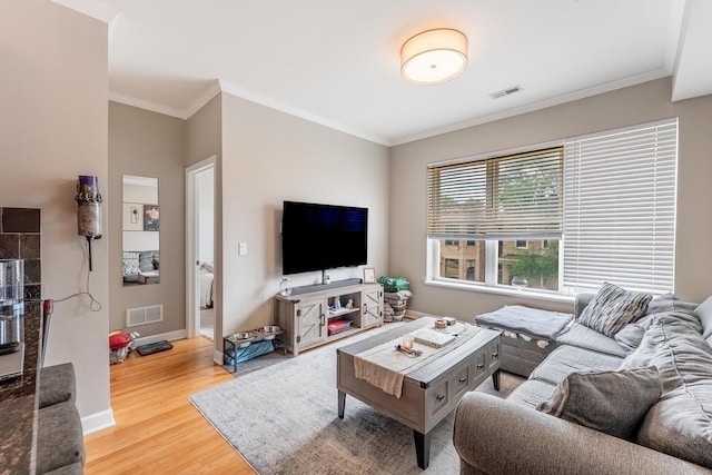 2716 N Kedzie Ave Unit 2, Chicago, IL 60647 - living room with wood finished floors and ornamental molding