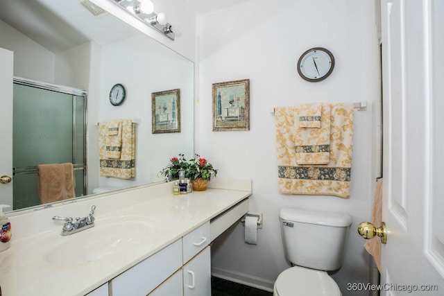 2325 N Lenox Ct, Round Lake Beach, IL 60073 - full bathroom with vanity and a stall shower