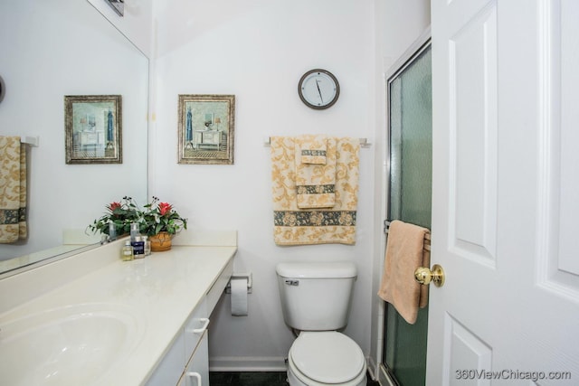 2325 N Lenox Ct, Round Lake Beach, IL 60073 - full bathroom with vanity and a shower with shower door