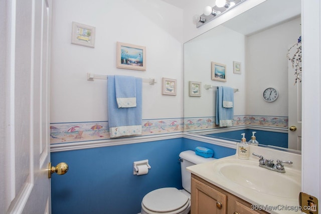 2325 N Lenox Ct, Round Lake Beach, IL 60073 - half bathroom with vanity and toilet