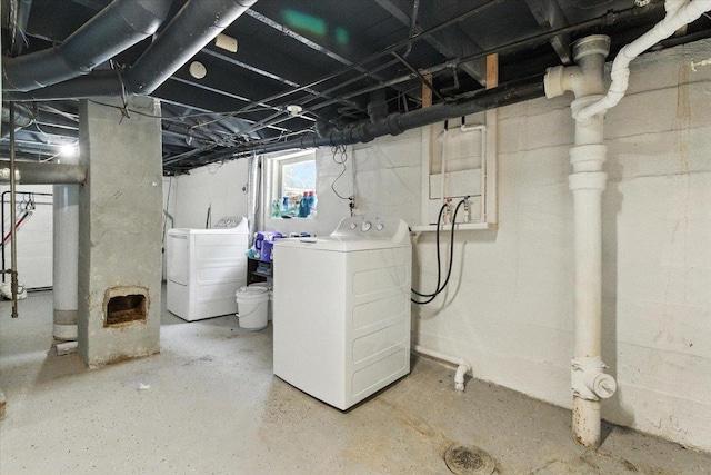 1518 Lucia Ave, Waukegan, IL 60085 - below grade area featuring separate washer and dryer