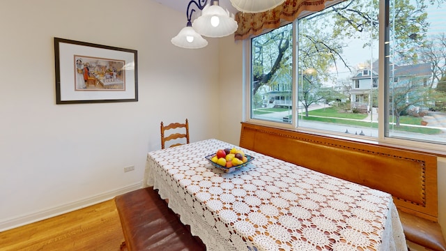 315 E Union Ave, Wheaton, IL 60187 - dining area featuring wood finished floors and baseboards