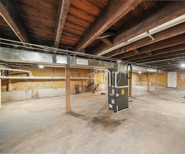 5401 W 22nd Pl, Cicero, IL 60804 - unfinished basement featuring heating unit