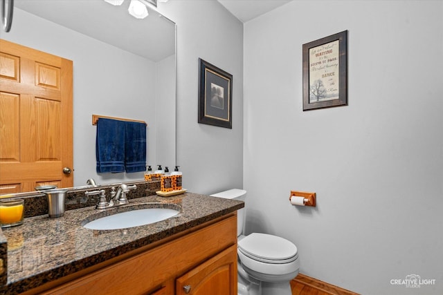 210 Fox Chase Dr N, Oswego, IL 60543 - bathroom featuring vanity and wood finished floors