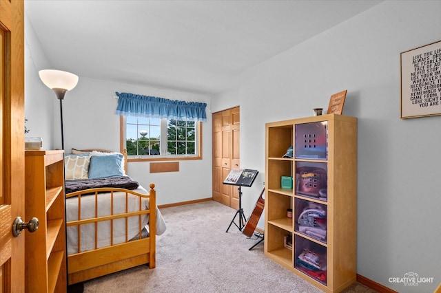 210 Fox Chase Dr N, Oswego, IL 60543 - carpeted bedroom with baseboards and a closet