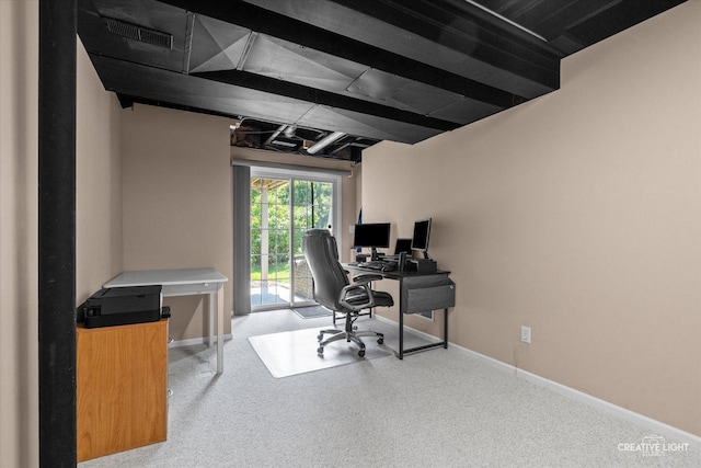 210 Fox Chase Dr N, Oswego, IL 60543 - office area with carpet floors