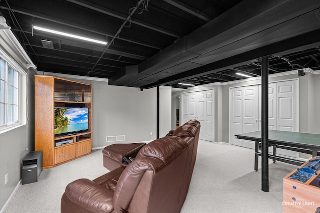 210 Fox Chase Dr N, Oswego, IL 60543 - living room featuring carpet flooring
