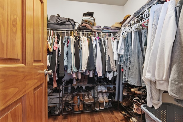3034 Warwickshire Dr, Machesney Park, IL 61115 - spacious closet with wood finished floors