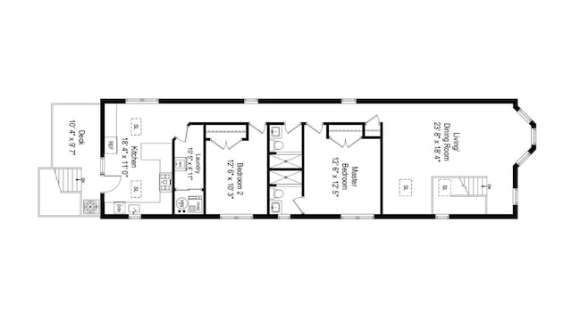 1116 W Addison St, Chicago, IL 60613 - view of property floor plan