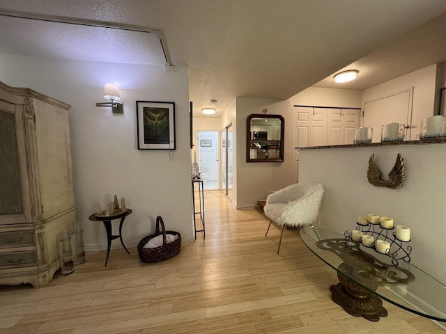 230 E Ontario St Unit 905, Chicago, IL 60611 - hall with light wood-style floors and a textured ceiling