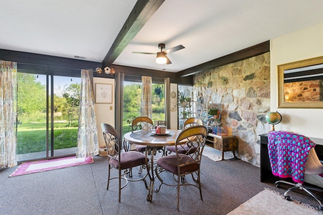 15810 Il Route 173 Unit 1D, Harvard, IL 60033 - sunroom featuring beamed ceiling