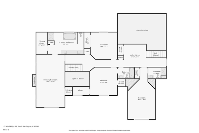 13 Wind Ridge Rd, South Barrington, IL 60010 - view of room layout