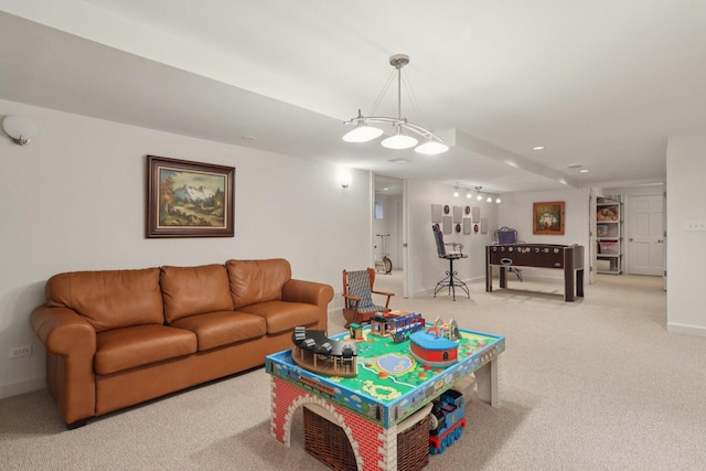 13 Wind Ridge Rd, South Barrington, IL 60010 - living room with carpet and baseboards